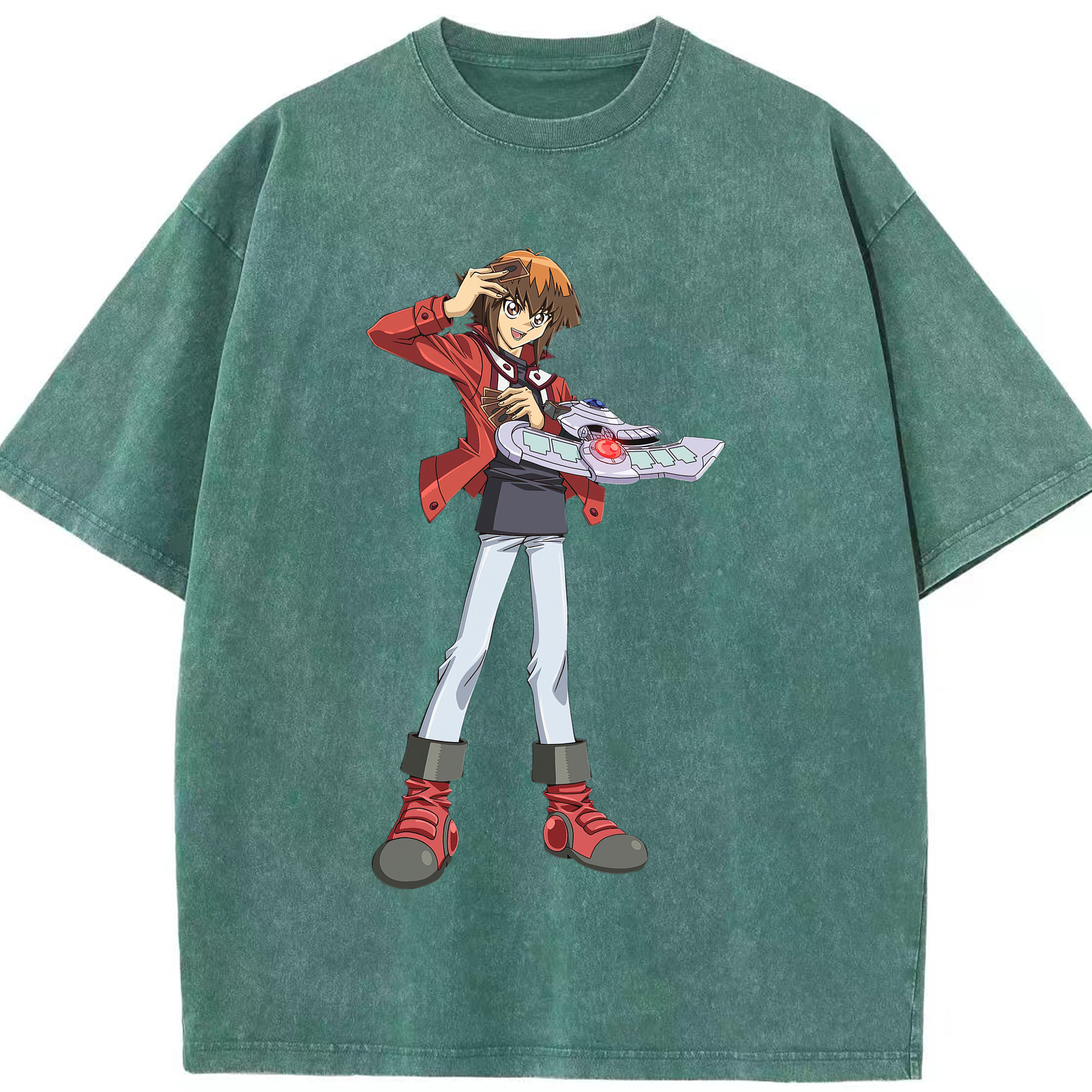 （画像用） 遊☆戯☆王 Yu-Gi-Oh! 綿100% ヴィンテージ風 半袖Tシャツ（フロントプリント）